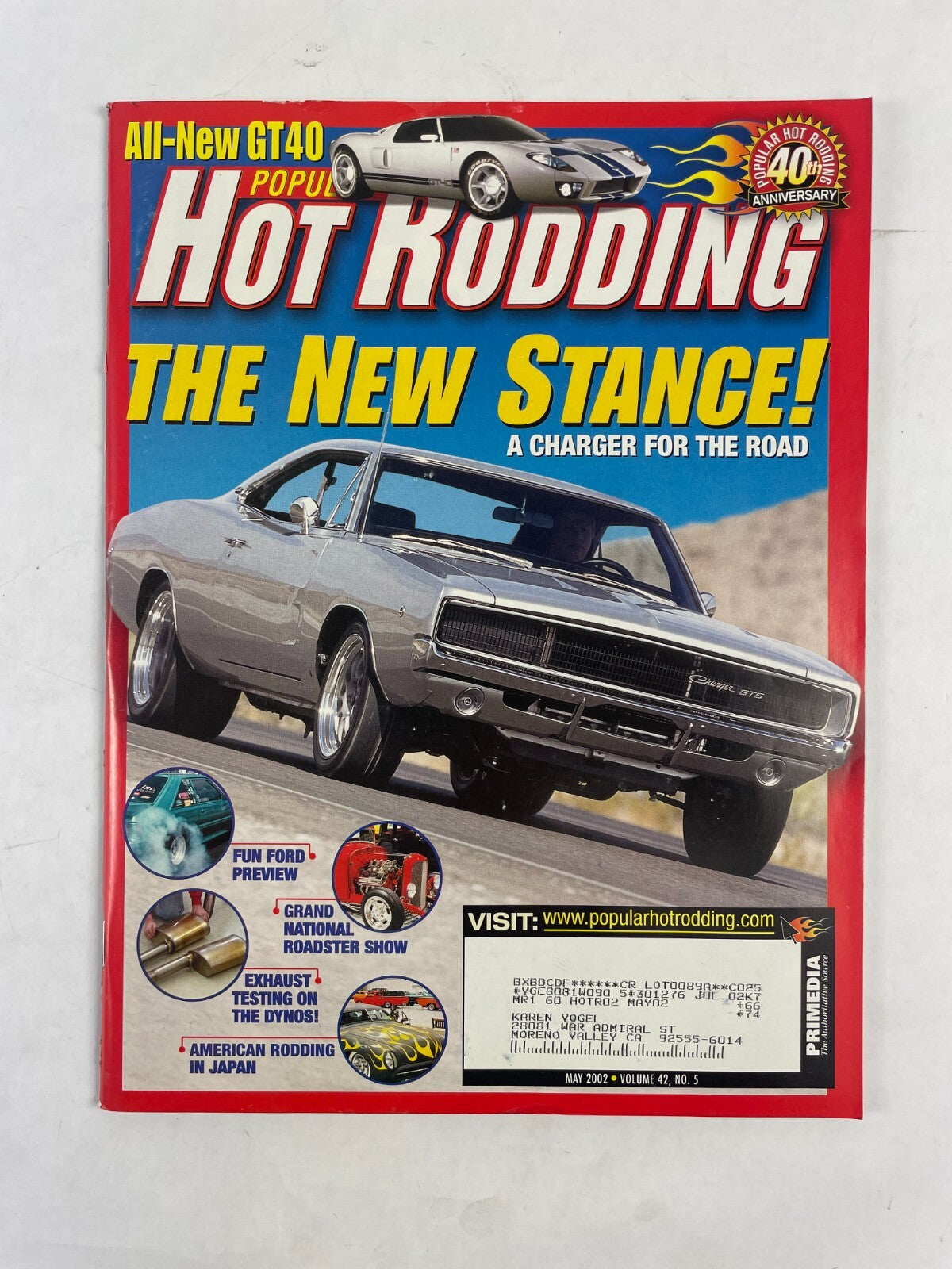 May 2002 Hot Rodding Magazine The New Stance A Charger For The Road GT40