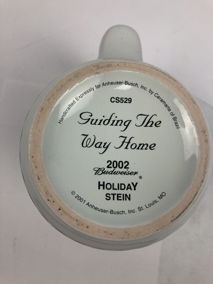 Budweiser Holiday Beer Stein 2002 "Guiding The Way Home" Limited Edition Mug