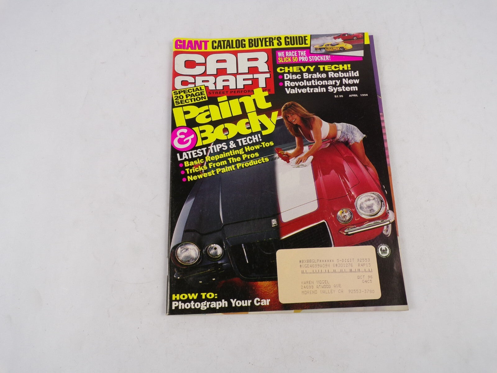 April 1994 Car Craft Paint & Body Giant Catalog Buyer's Guide We Race The Slicks