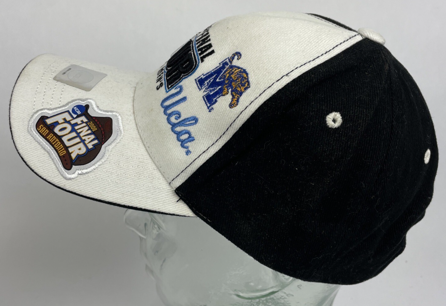 NCAA 2008 Final Four Basketball Hat - UNC Kansas Memphis UCLA -ADJUST- NEW OSFM