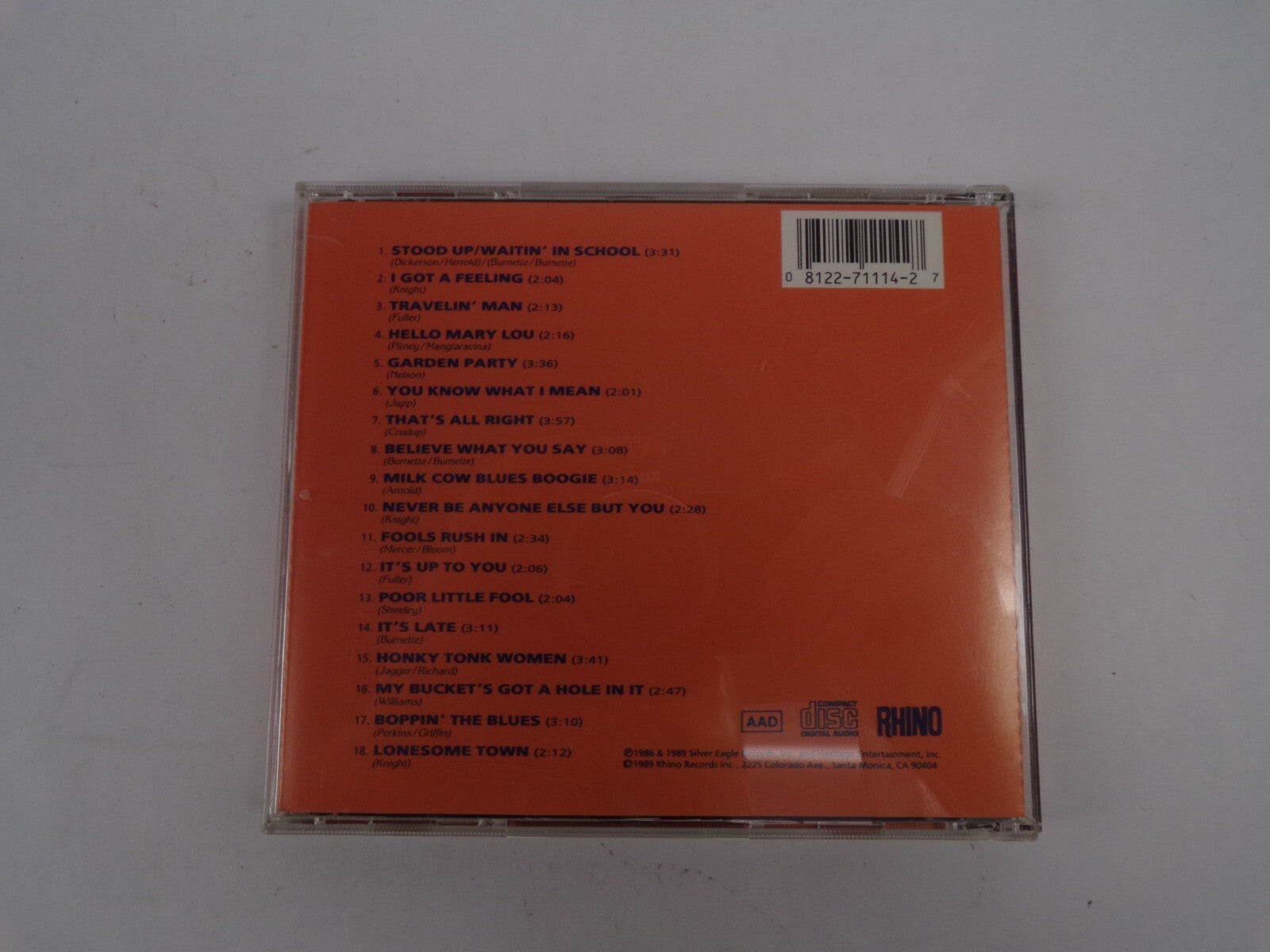 Ricky Nelson Live 1983 - 1985 Poor Little Fool Fools Rush In Garden Party CD#38