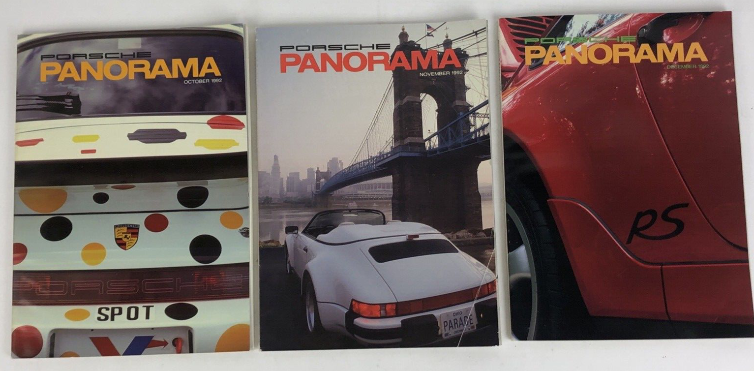 Porsche Club of America Panorama Magazine LOT - 12 issues 1992 Complete LOOK