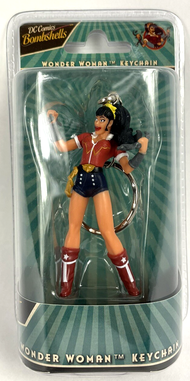 DC Comics Bombshells Wonder Woman Keychain Collector Series Elephant Gun 3" NEW