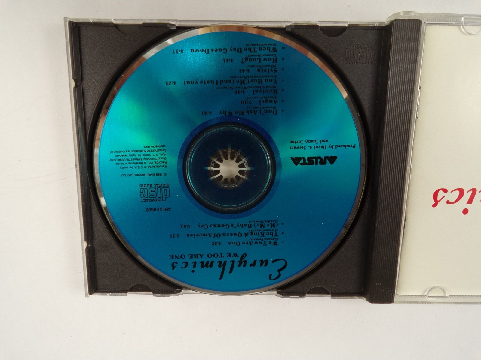 Eurythmics We Too Are One Angel Sylvia How Long? Revival You Hurt Me CD#43