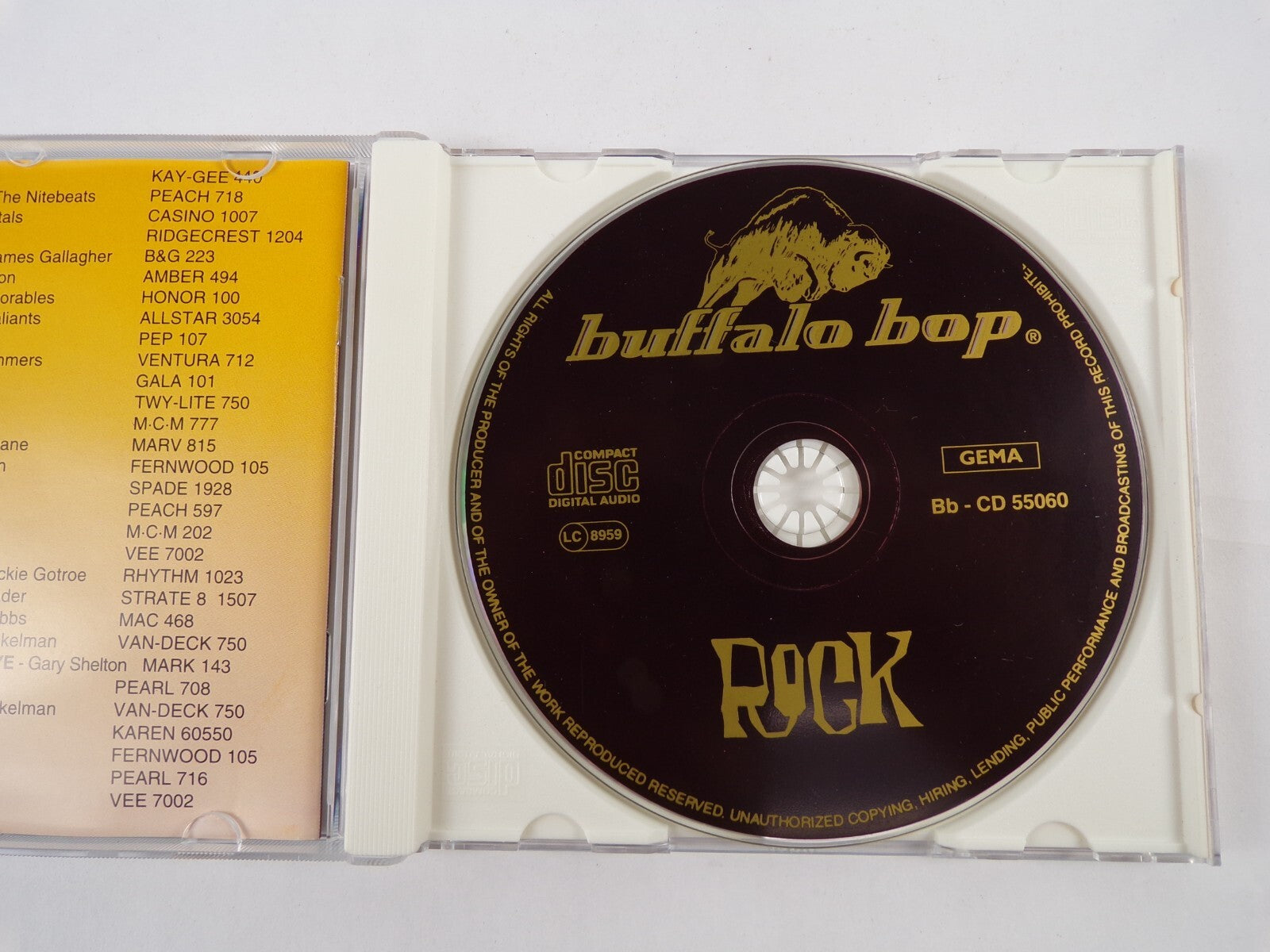 Rock Buffalo Bop Blankety Blank CD #18