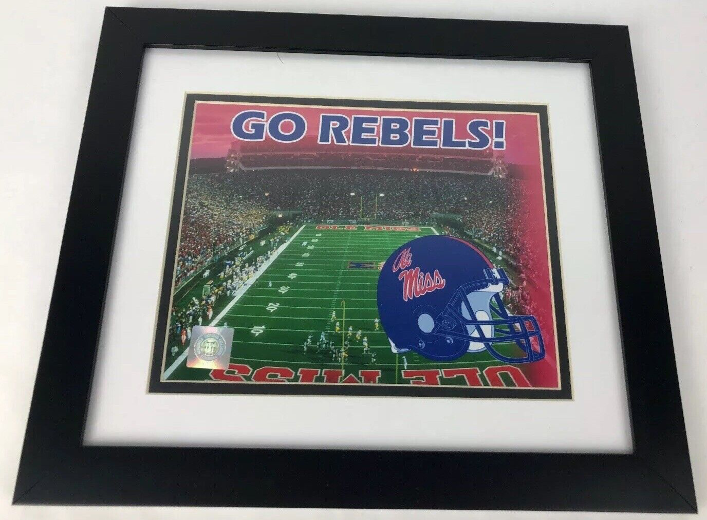 OLE MISS REBELS Licensed Framed & Matted 8”x10” CELEBRATION Photo Print Football