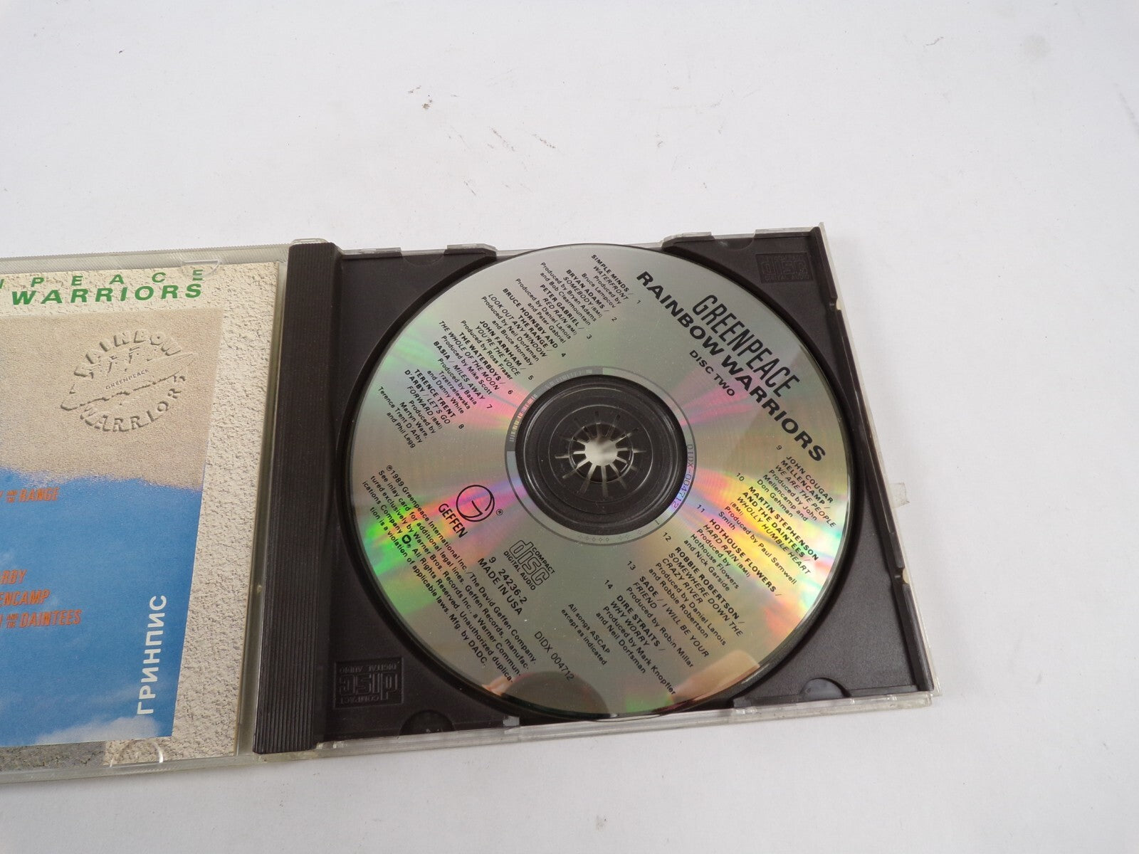 Green Peace Rainbow Warriors Disc 2 Geffen Simple Minds John Farnham CD#48