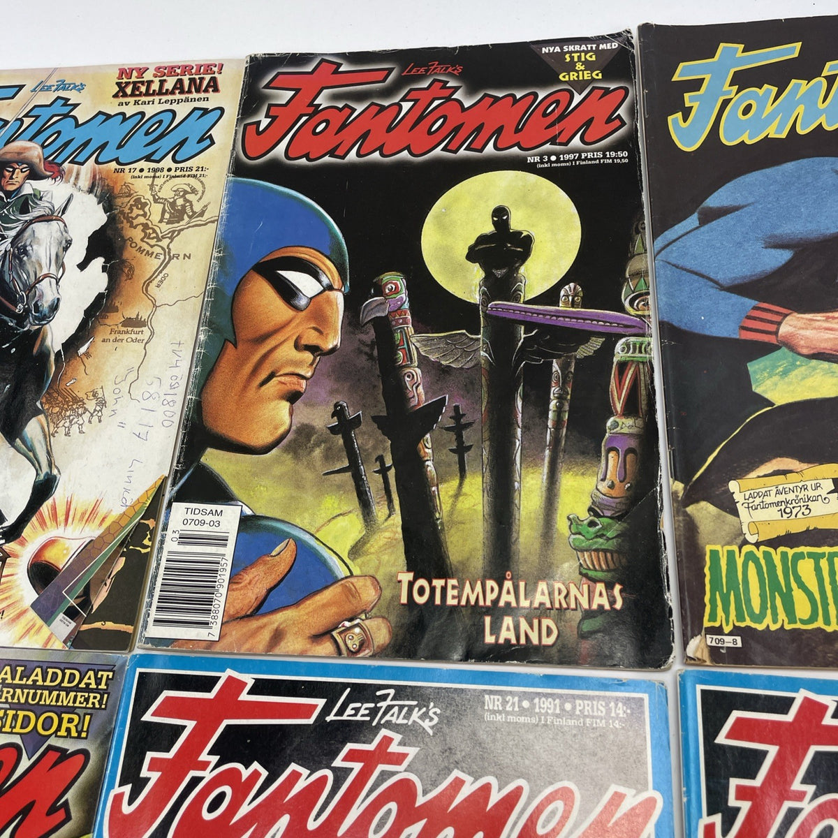 FANTOMEN Swedish Phantom Comic Lot  18 issues assorted years and condition