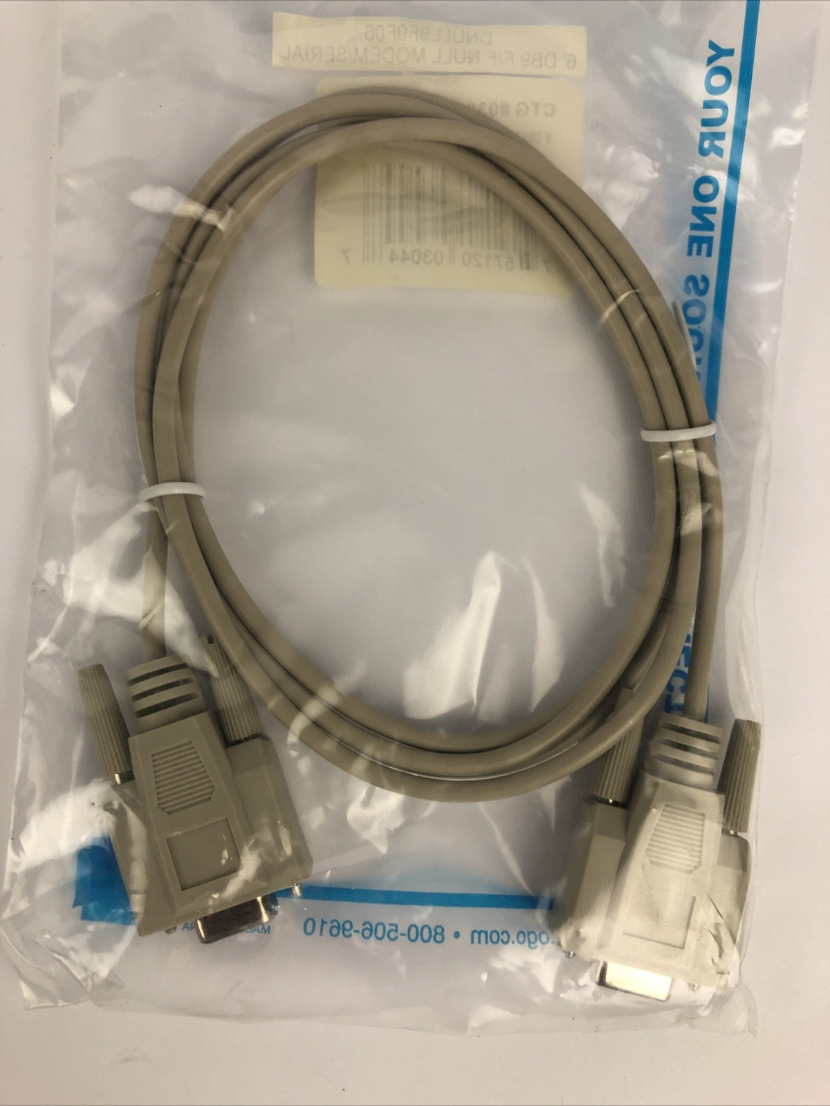 Cables To Go GTG 03044 6' F/F Null Modem Serial Cable NEW  *FAST FREE SHIPPING*