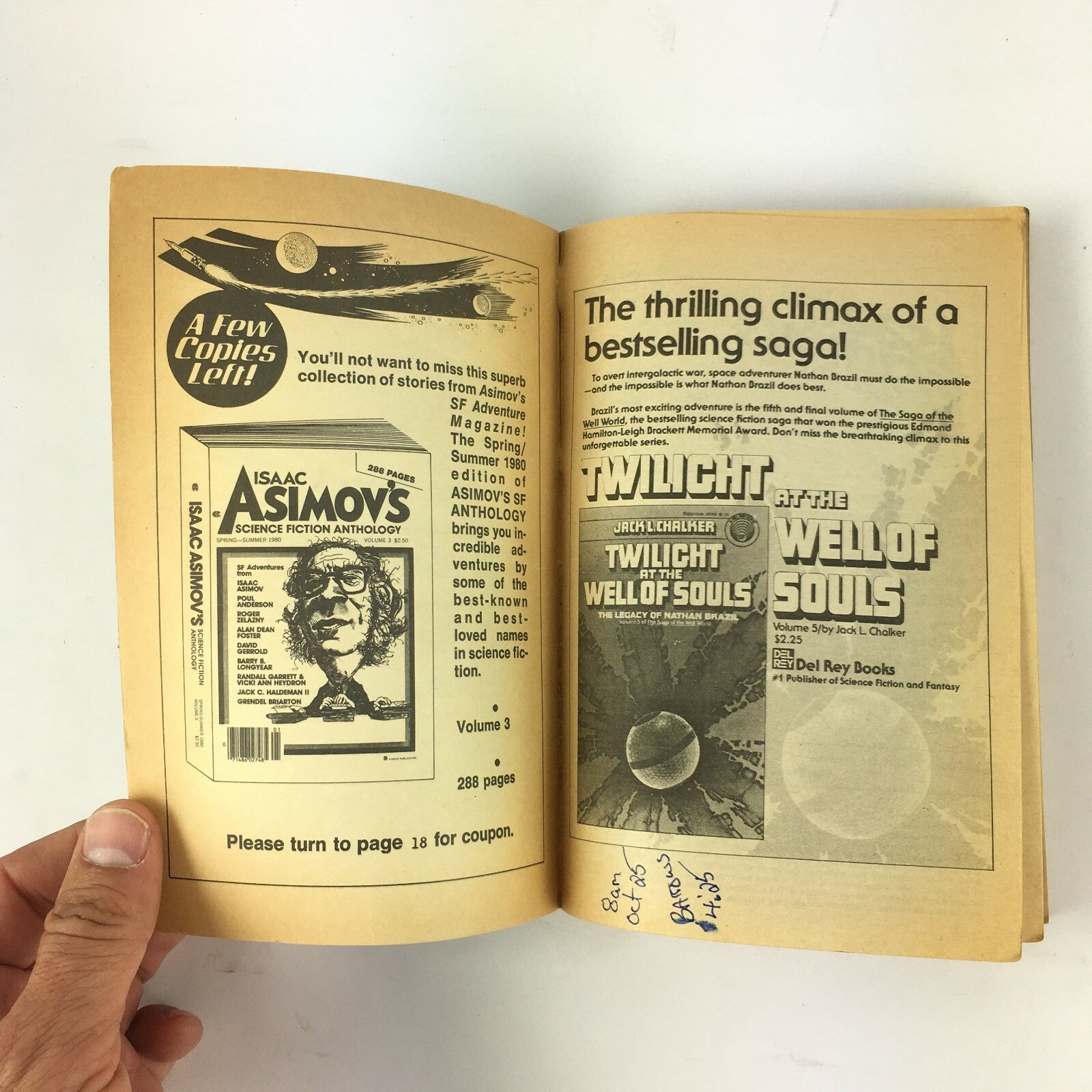 October 1980 Isaac Asimov's Science Fiction Magazine The Wheels of Dream by John