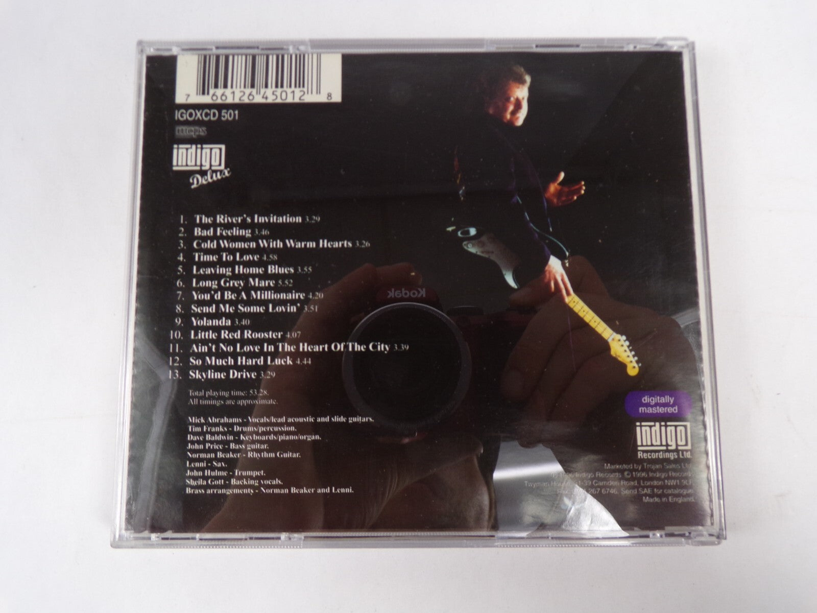 Mick Abrahams Mick's Back Indigo Delux Records CD #19
