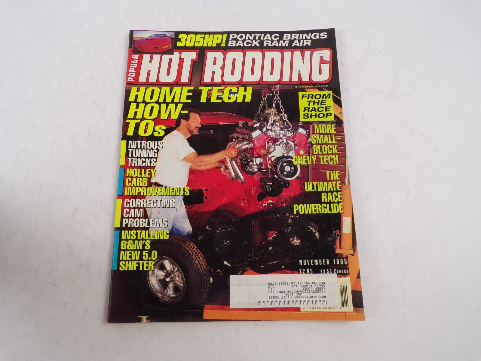 November 1995 Hot Rodding Magazine 305HP! Pontiac Brings Back Ram Air Home Tech