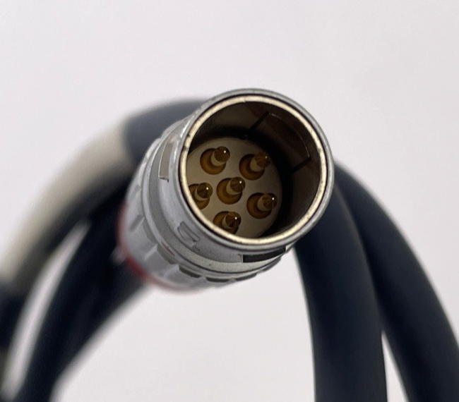 Neutrik 4-Pin XLR Gold Male - LEMO FGG 2B Male 6-Pin Bolt Power Cable - 36" Long