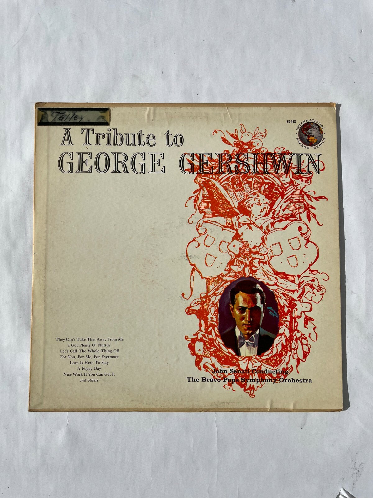 A Tribute George Gershwin The Bravo Pops Symphony Orchestra Vinyl Record Q10