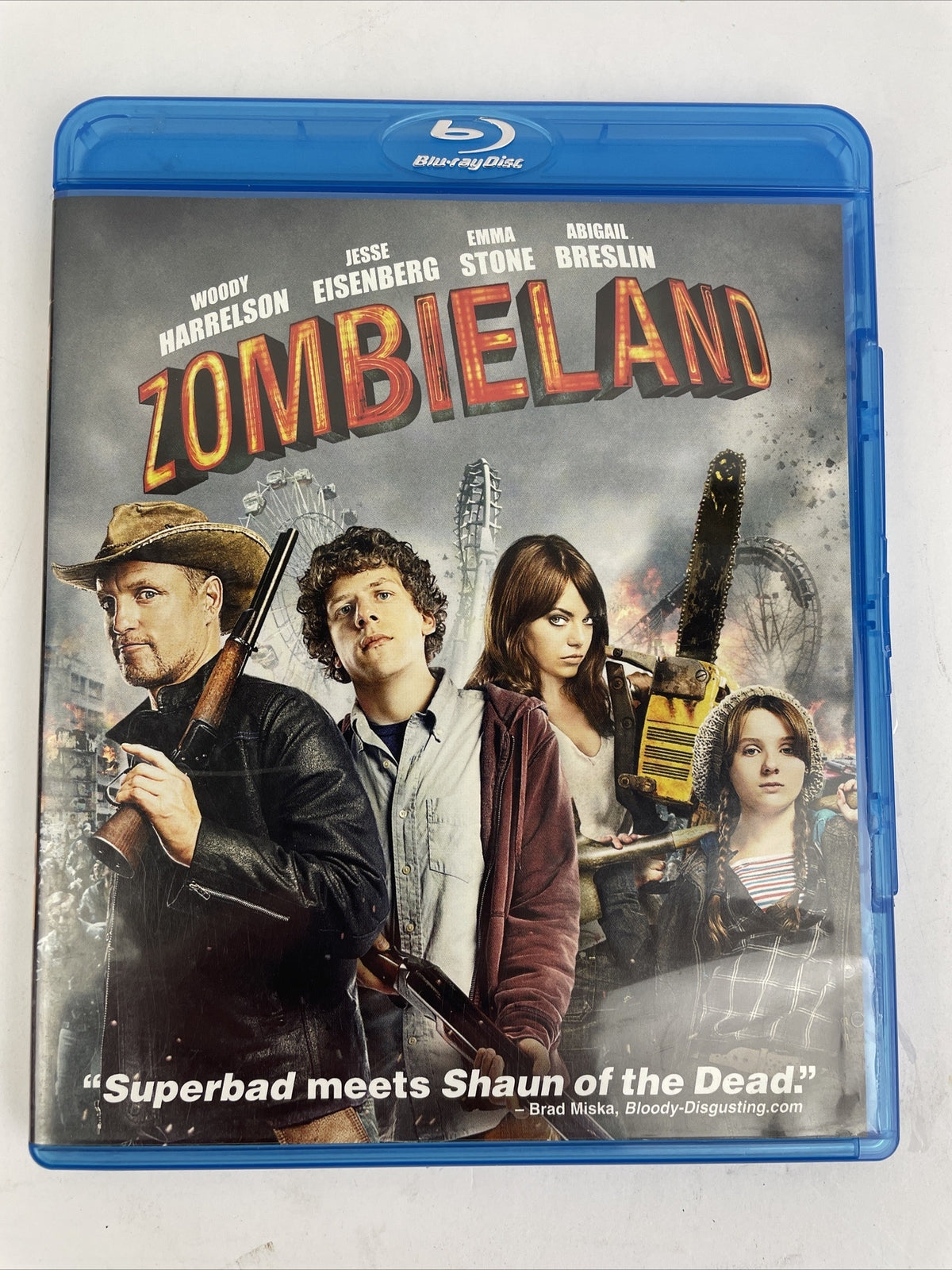 Zombieland [ Blu-ray Digital Video ] Woody Harrelson Emma Stone Abigail Breslin