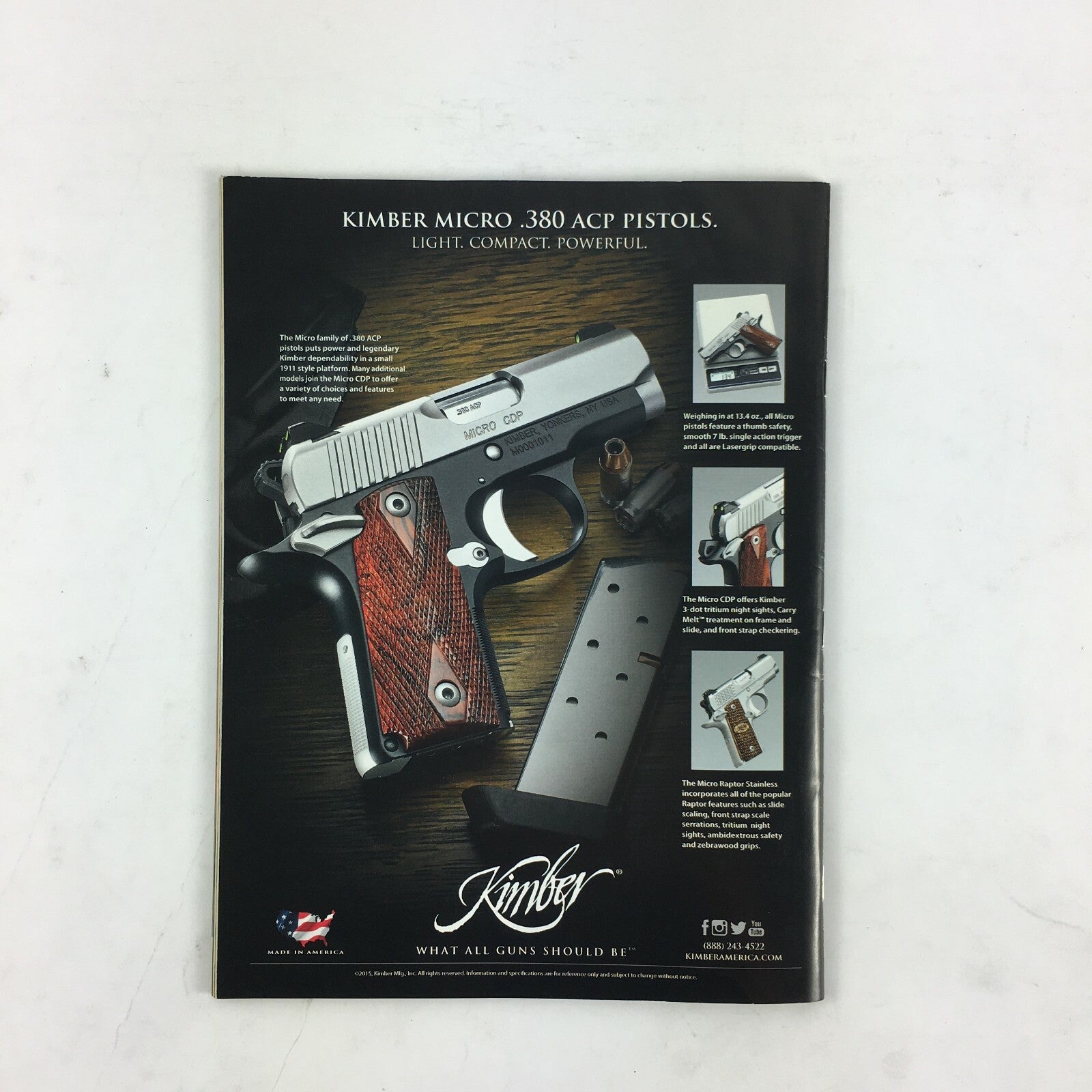 November 2015 Guns & Ammo Magazine Service 9 Springfield Armory 9mm Garry James
