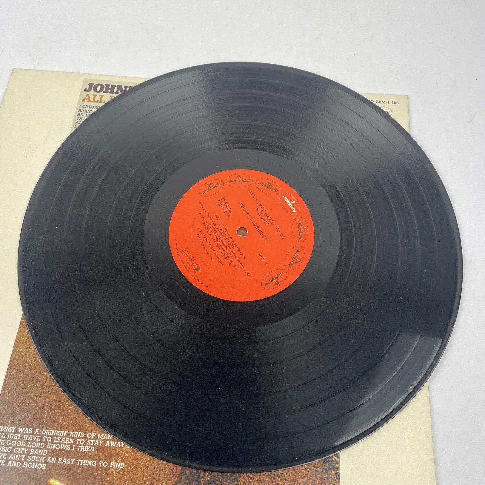 JOHNNY RODRIGUEZ "All I Ever Meant To Do Was Sing" LP 1973 SRM-1-686 STEREO