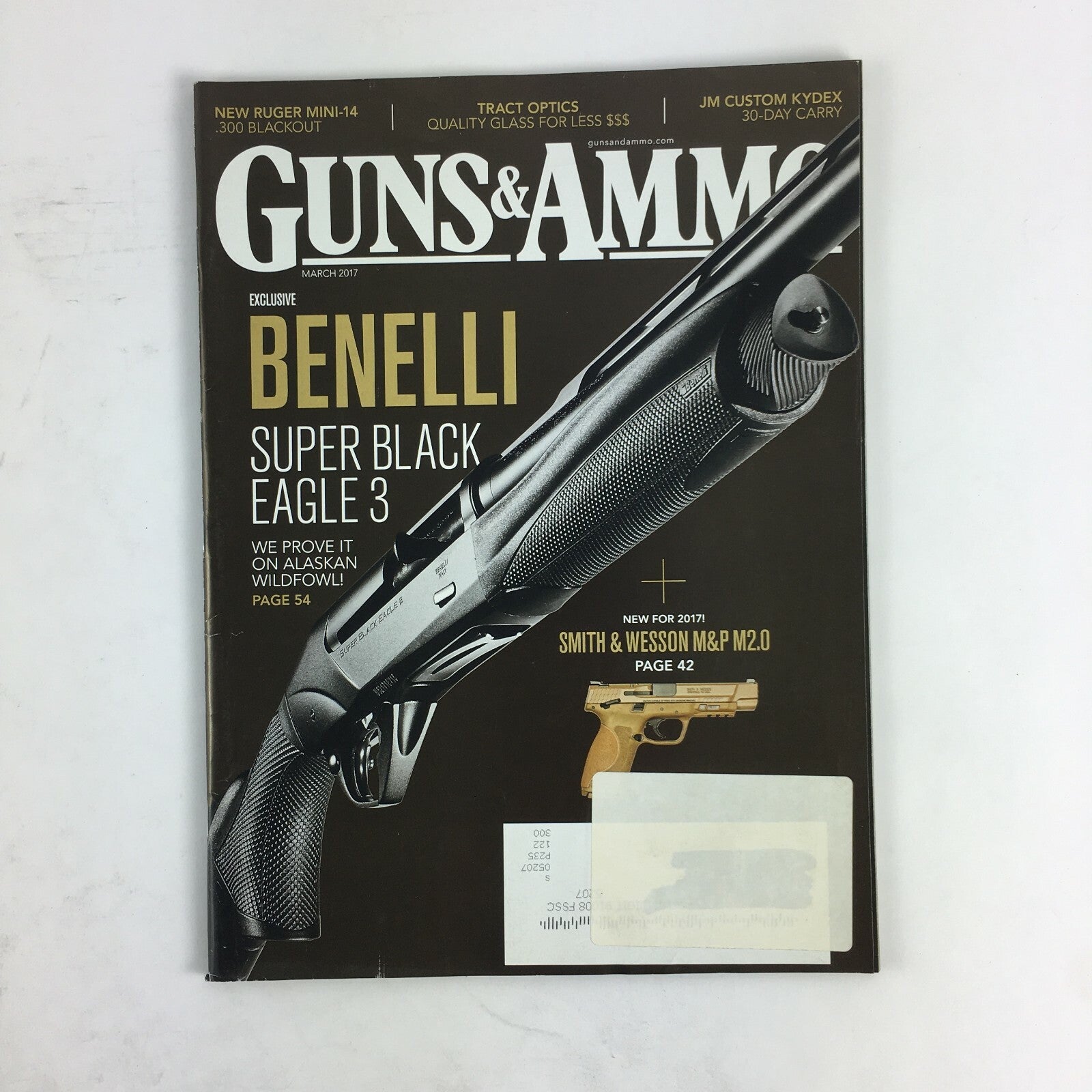 March 2017 Guns & Ammo Magazine Benelli Super Black Eagle 3 Smith WessonM&P M2.0