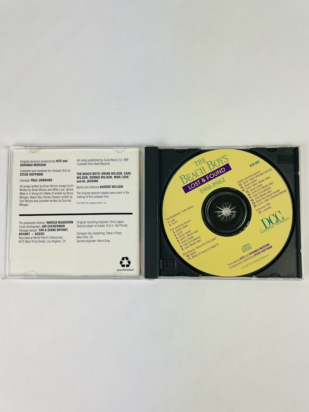 THE Beach Boys Lost & Found 1961-1962 CD 1991 sessions #1