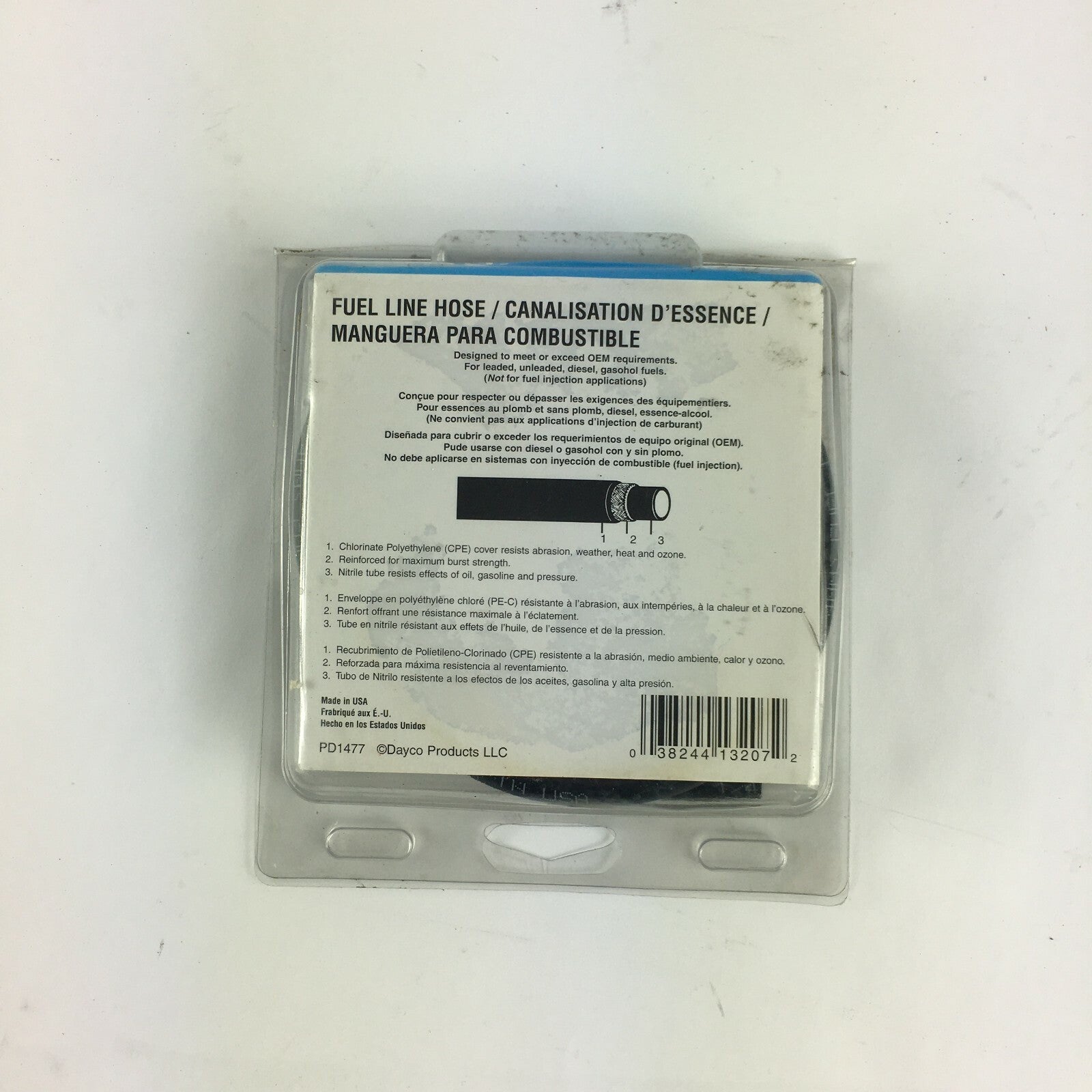 Dayco 80075 fuel line hose 9.5mm x 0.61m genuine fuel system replacement hose