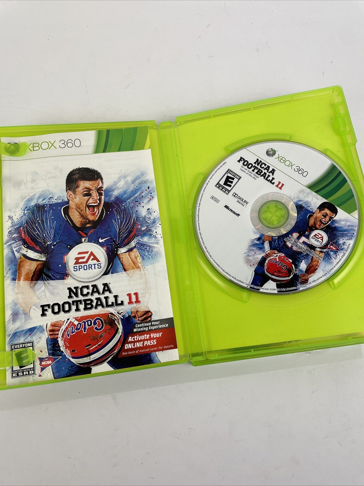 2 x XBOX 360 Madden NFL 12 ( Microsoft Xbox 360, 2011 ) NCAA Football 2011 Tebow