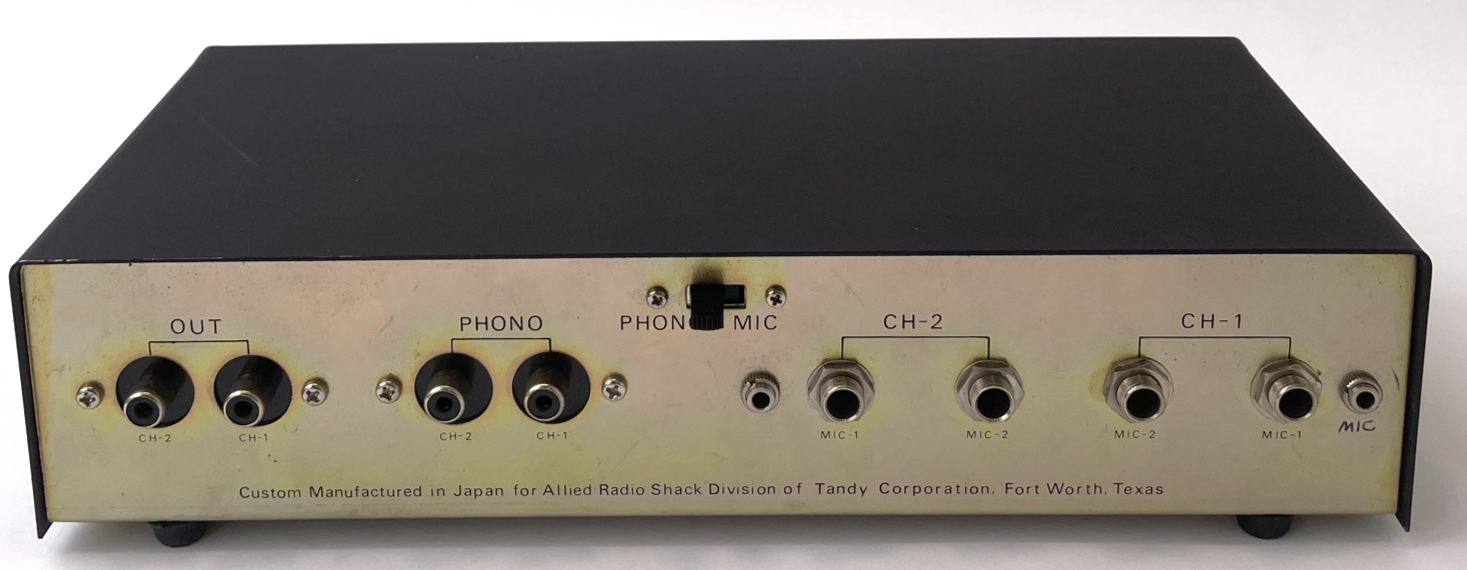 Vintage Realistic Professional Series Stereo Microphone Mixer 2 Channel - JAPAN