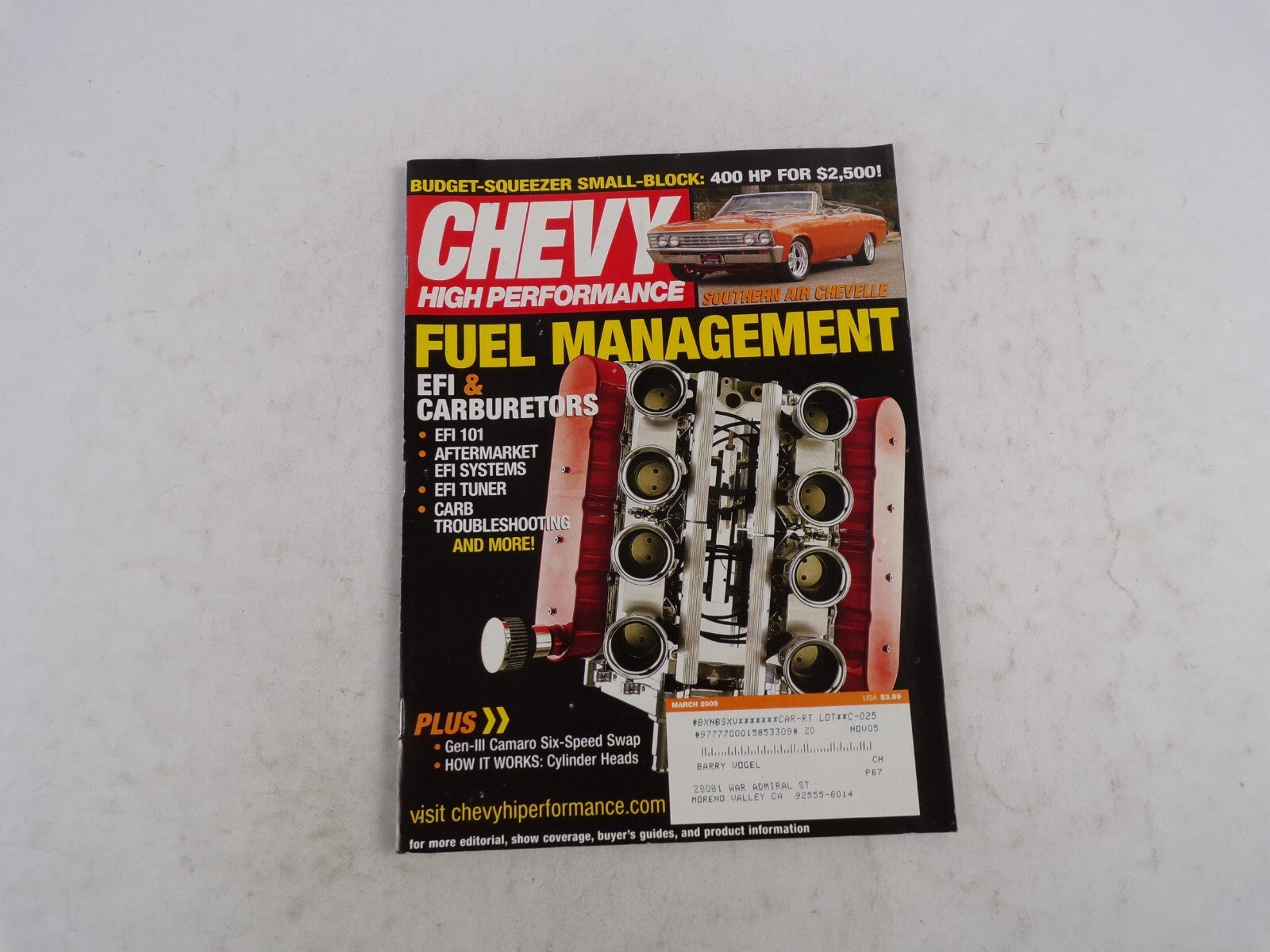 March 2005 Chevy High Performance Fuel Management Budget-Squeezer Small-Block: