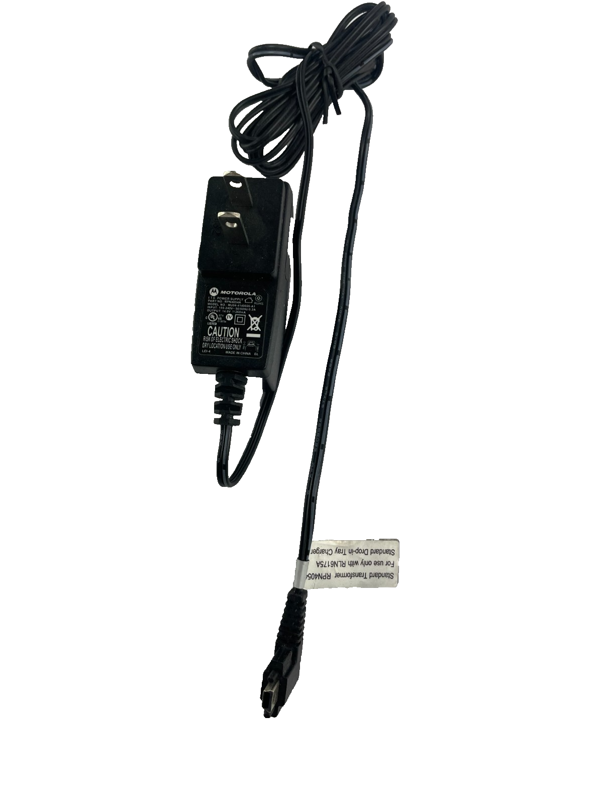 Geniune Motorola Model MU04-4140026-A1 Output 14V 0.26A AC Adapter #A78