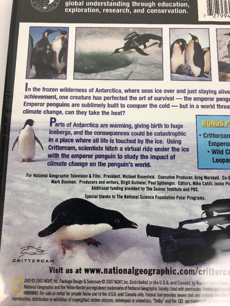 NEW!!! (DVD, 2007) National Geographic, Emperors of the Ice Fast Free Shipping !