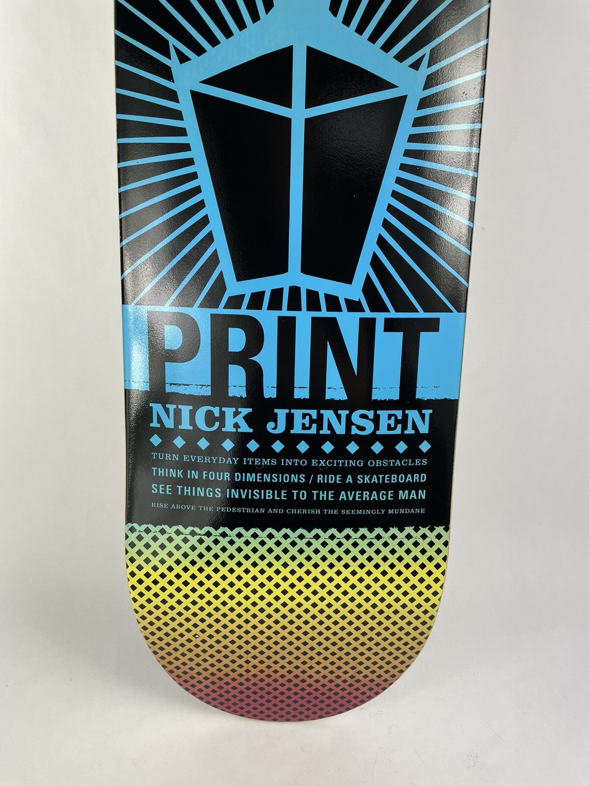 Blueprint Skateboards Nick Jensen Pachinko 8.5-inch hard rock Canadian maple skateboard deck.