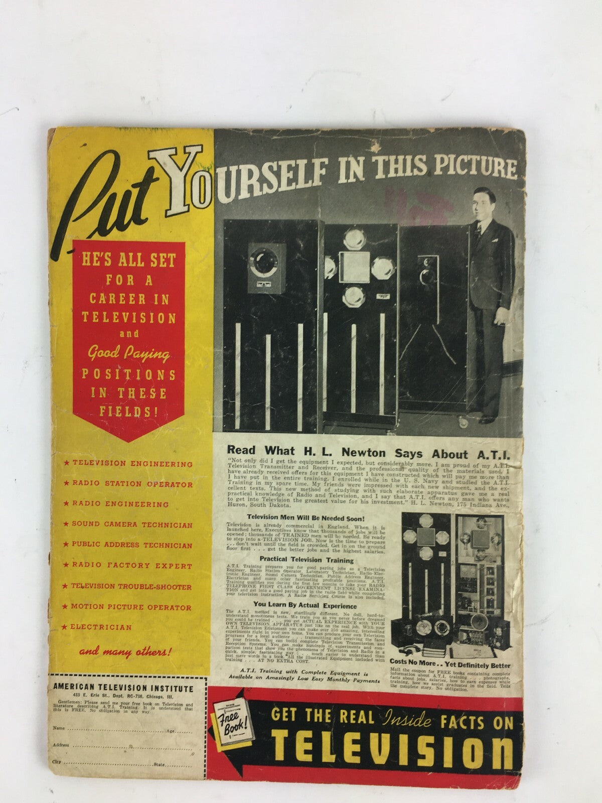 July Radio Craft Hugo Gernsback Magazine New Radio Service Car Hi-Fi Tuner
