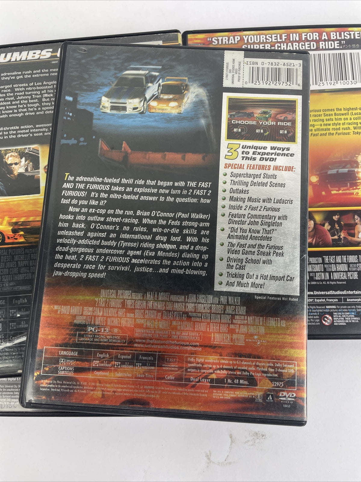 The Fast and The Furious Fast & Furious 4 DVD Lot Tokyo Drift 2 Fast 2 Furious