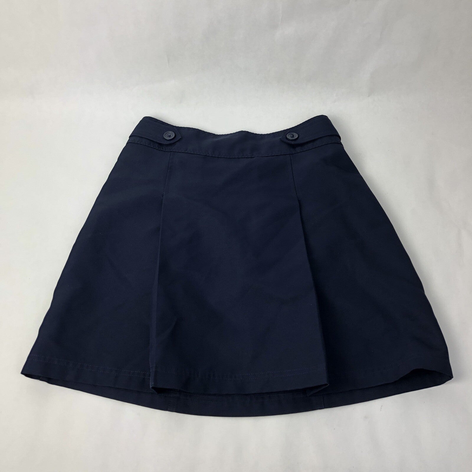 6 X GIRLS CHEROKEE SCHOOL UNIFORM / SKIRT / SKORT / SIZE XL- NAVY BLUE