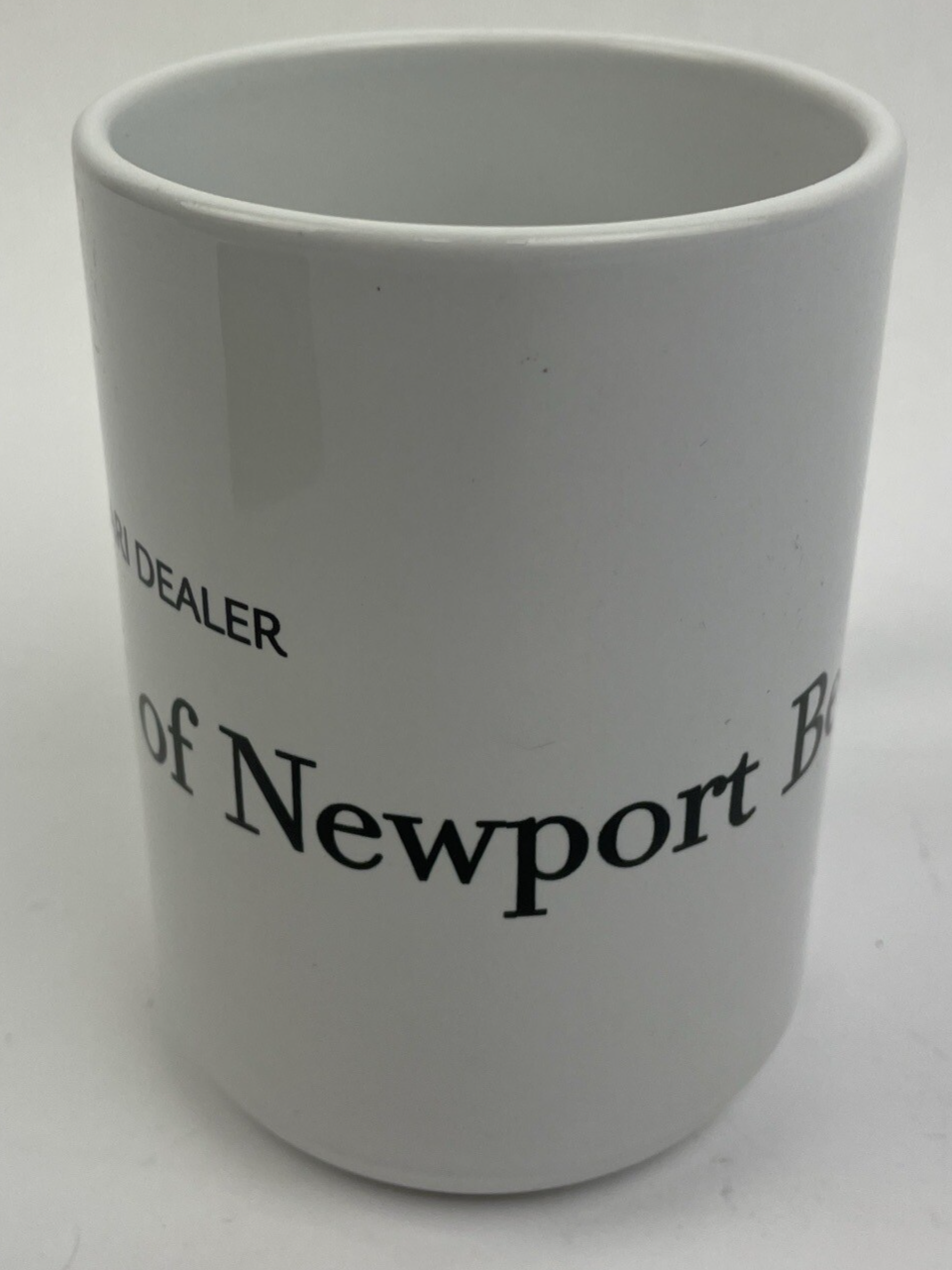 Official Ferrari Dealer Mug Newport Beach California White Ceramic Coffee Cup