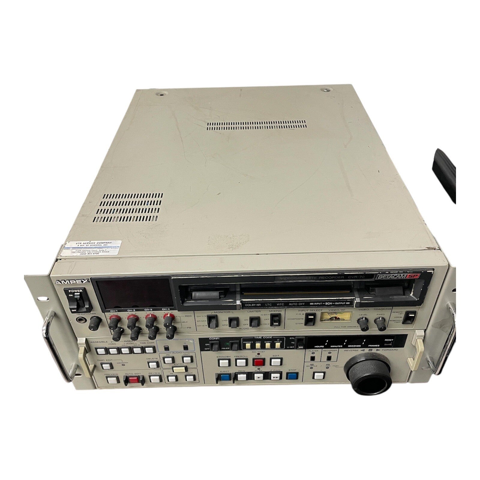 Ampex Betacam SP CVR-70 Studio Editor Video Cassette Recorder - ERROR 96