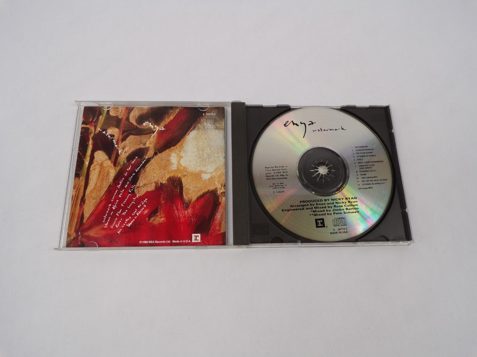 Enya Watermark The Long Ships Storms In Africa Miss Clase Remember CD#63