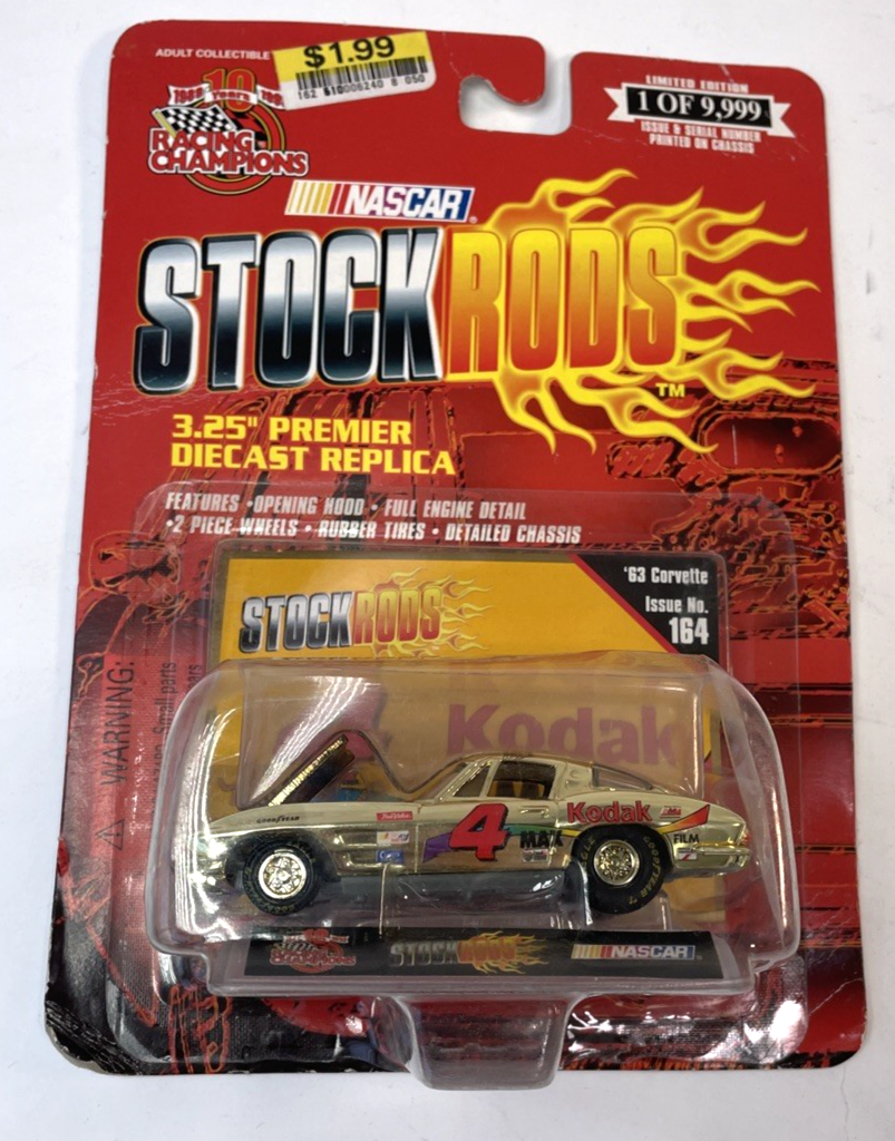 RACING CHAMPIONS NASCAR... STOCKS RODS - '63 CORVETTE - ISSUE NO 164 ( INV. 1 )