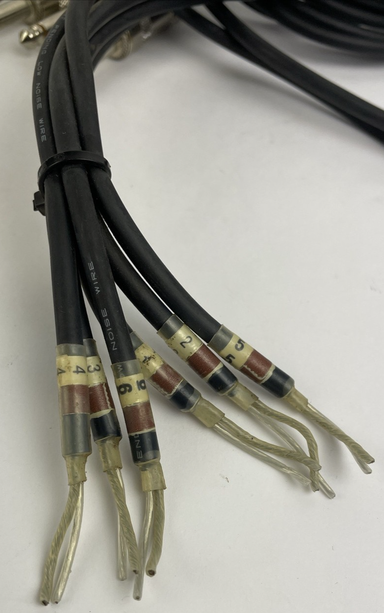 Lot of 6 x Male 1/4” TS Mono Cable Unbalanced Shielded Mic Audio Cord Stereo