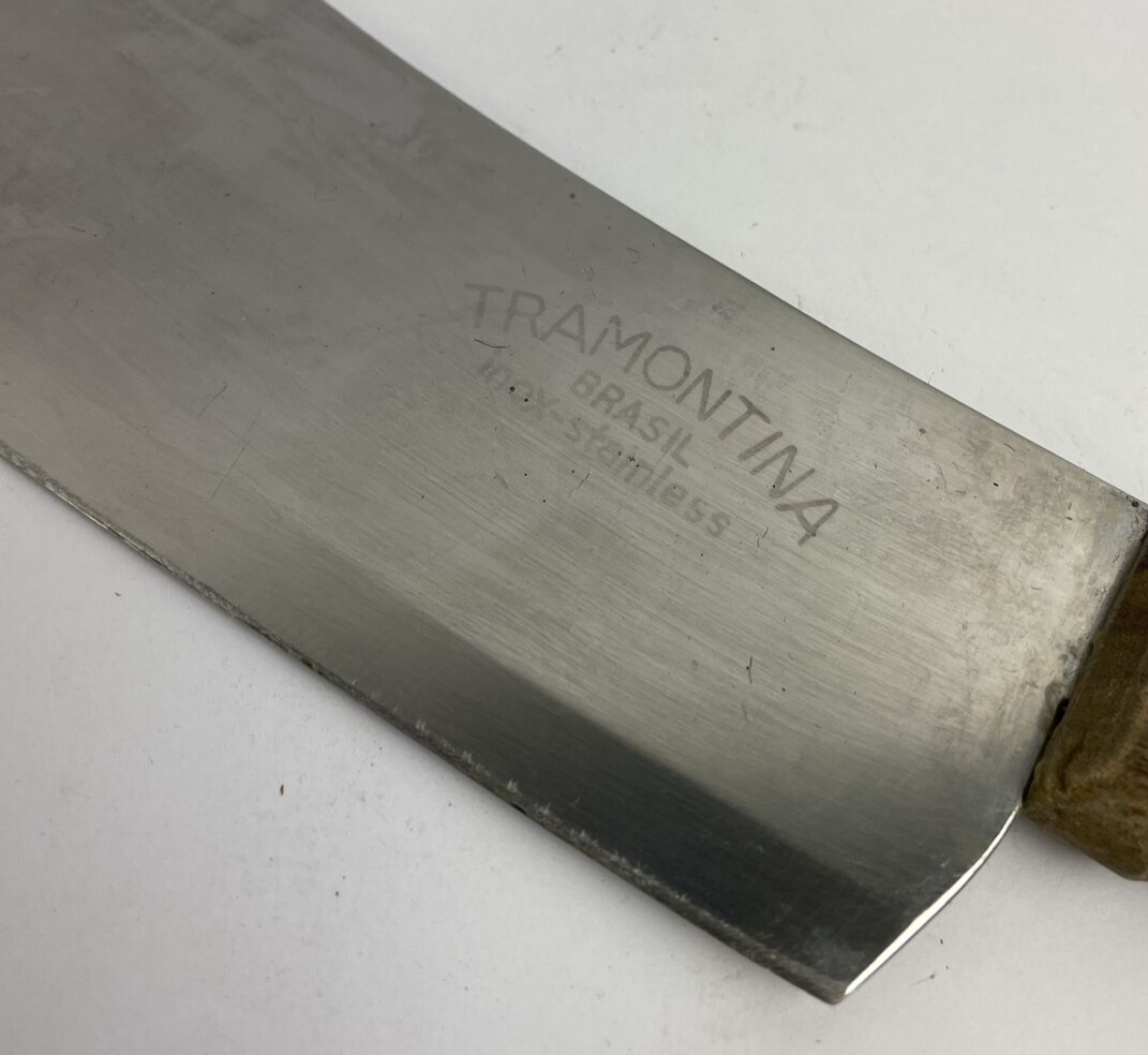 Vintage Tramontina Meat Cleaver Knife Cook Wear 6.5" inch blade 1/2 Tang - LOOK