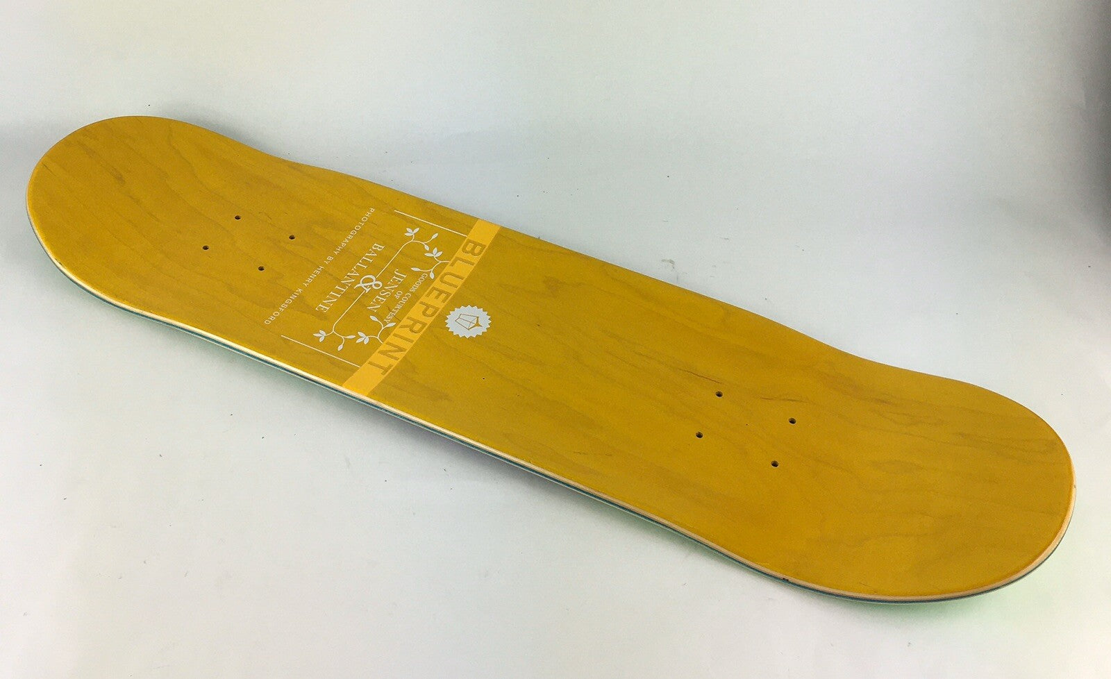 BLUEPRINT skateboards deck 8" RARE quality Spray Heart Green