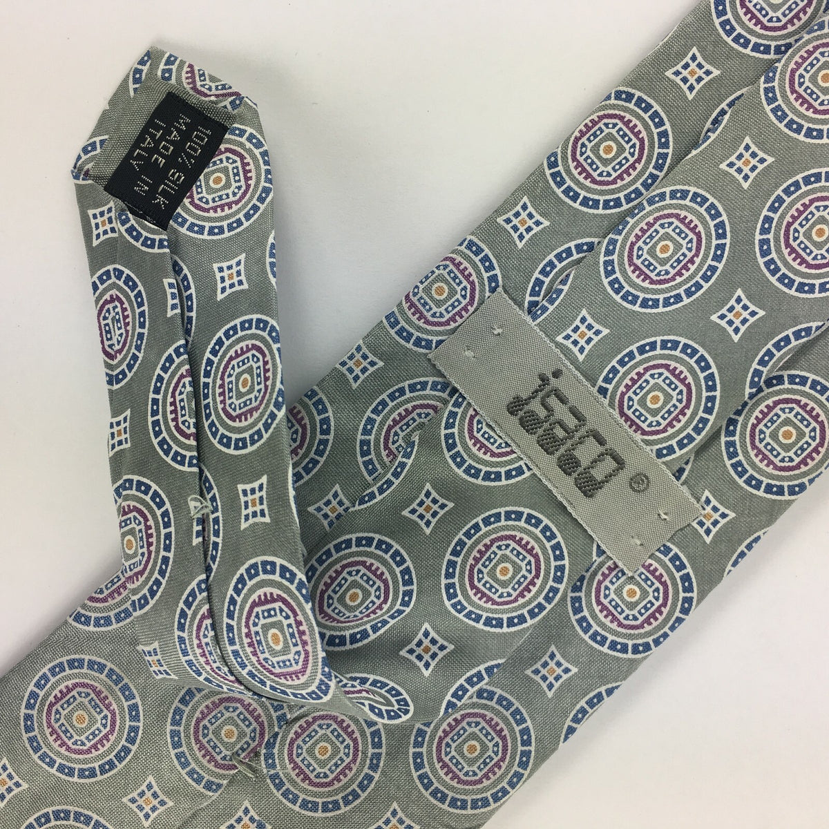 Genuine Isaco 100% Silk Handmade Stylish Formal/Casual Tie Multi Coloured