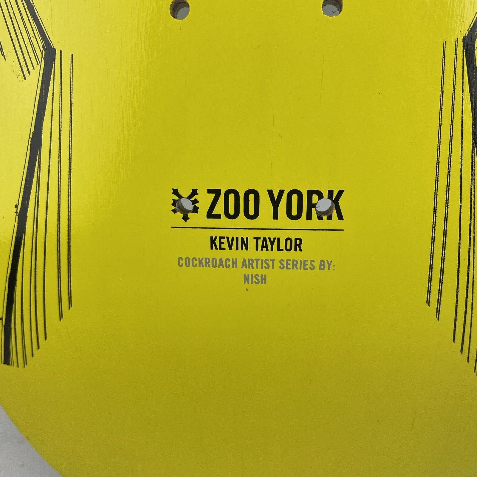 Zoo York Skateboard Deck KEVIN TAYLOR Signed Personalized Cockroach Series 8"