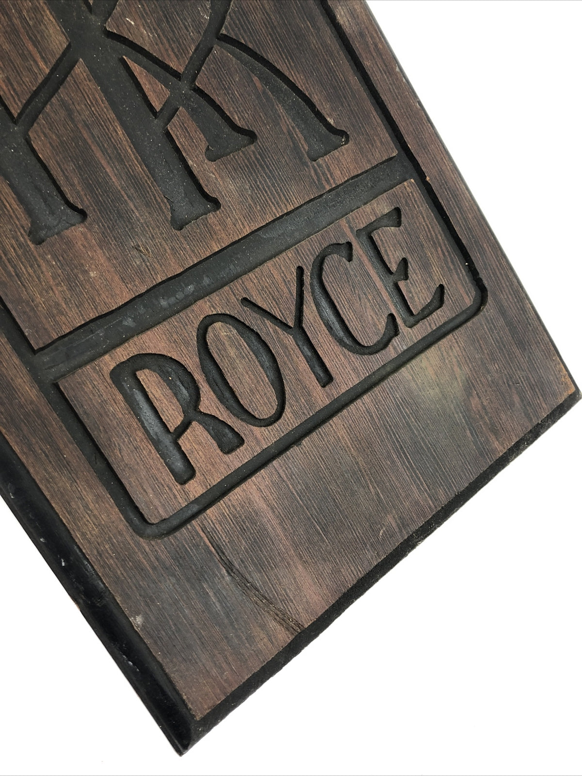 Rolls Royce Automobiles 18" x 9.25" Wood Wooden Garage Man Cave Sign - LOOK