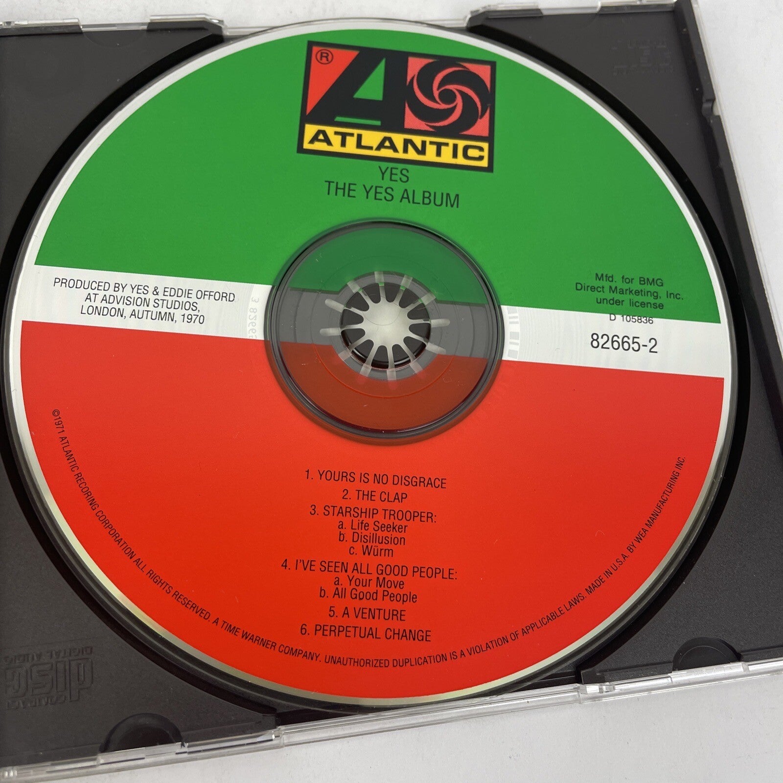 Yes - The Yes Album [ Digital Audio CD] Bonus Track, 1971 Atlantic Records VGC