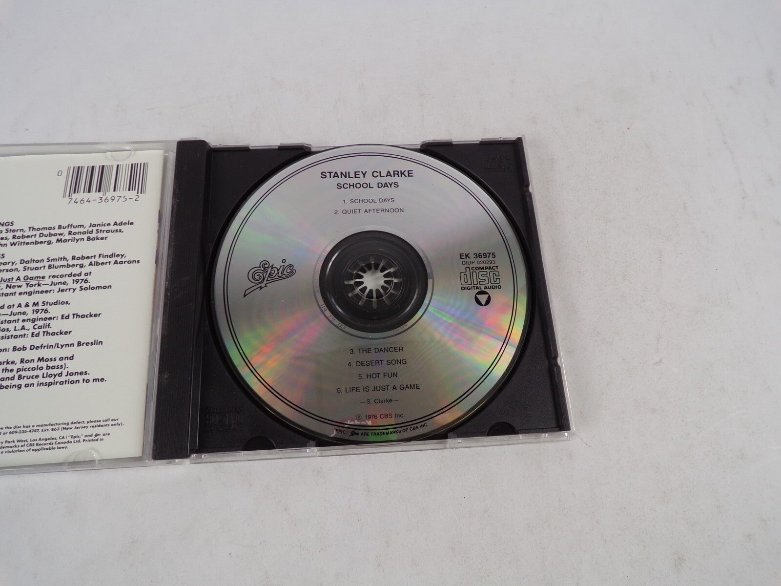 Stanley Clarke School Days The Dancer Desert Song Hot Fun CD#34