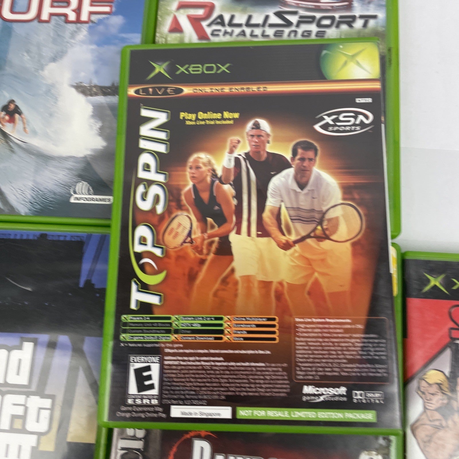 X Box One Games Lot (8) NBA NCAA Football FABLE GTA III Transworld Surf Starsky