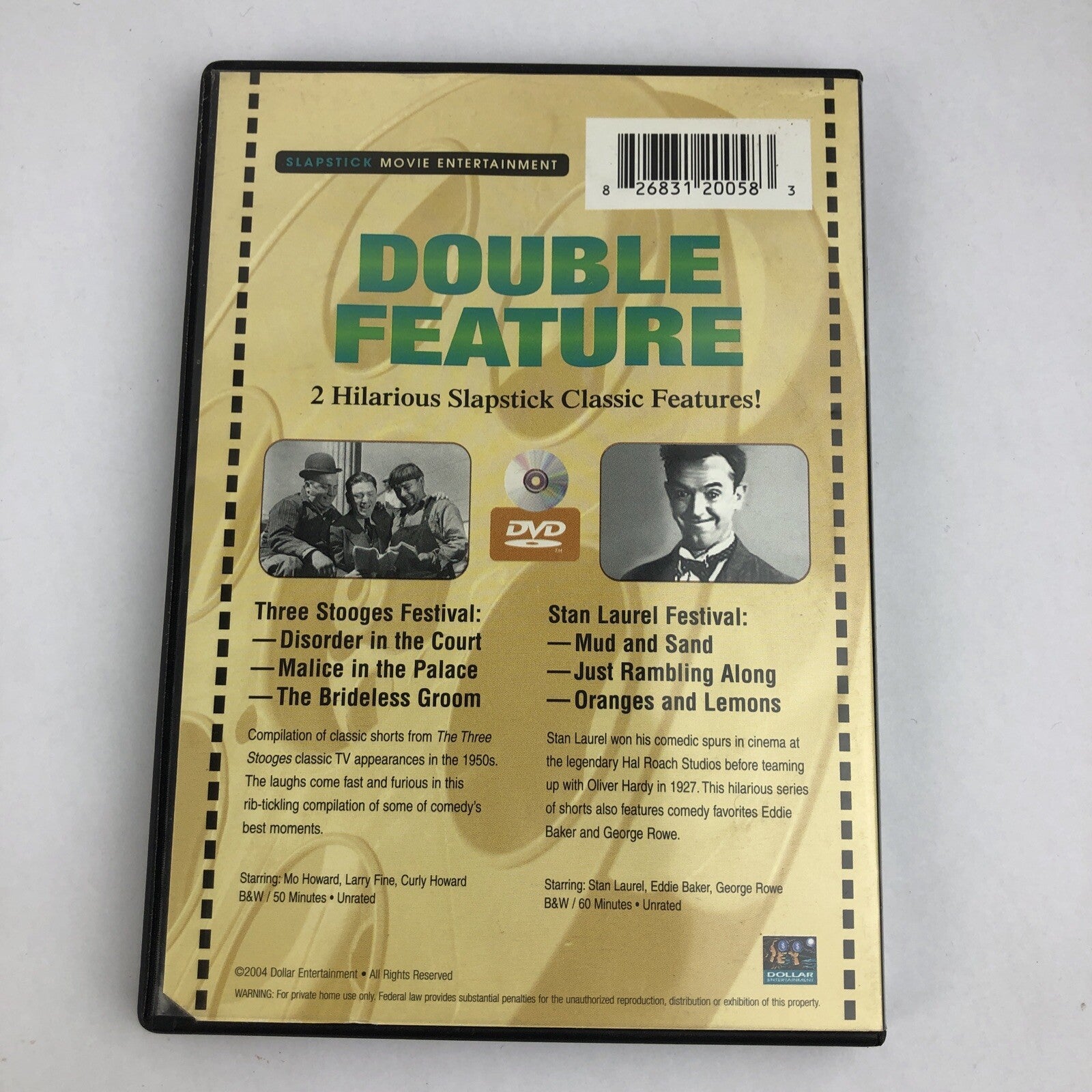 Three Stooges Festival / Stan Laurel Festival Double Feature DVD Classics