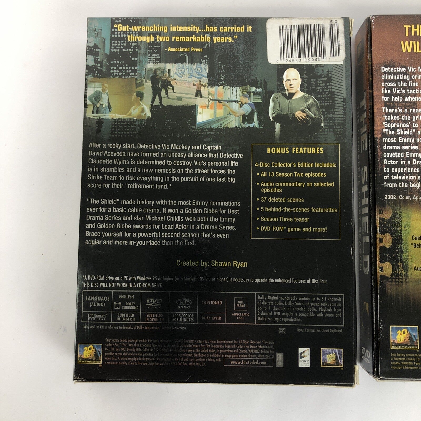 Shawn Ryan's " The Shield " Season 1 and 2 DVD Box Mint Discs Guaranteed 