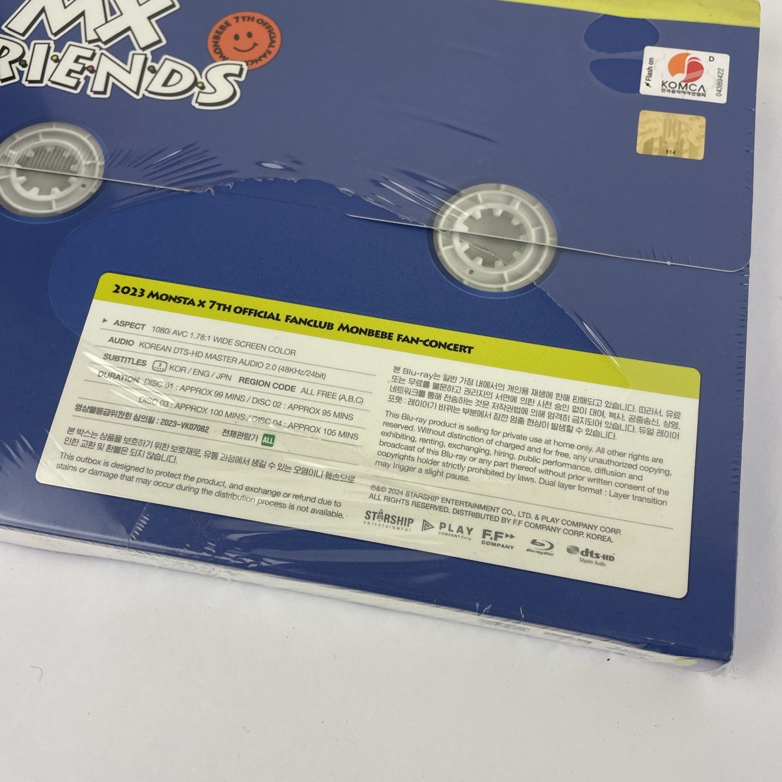 MONSTA X @ With Monbebe 7th Official Fan Concert - MX FRIENDS 4 Disc Set 2024