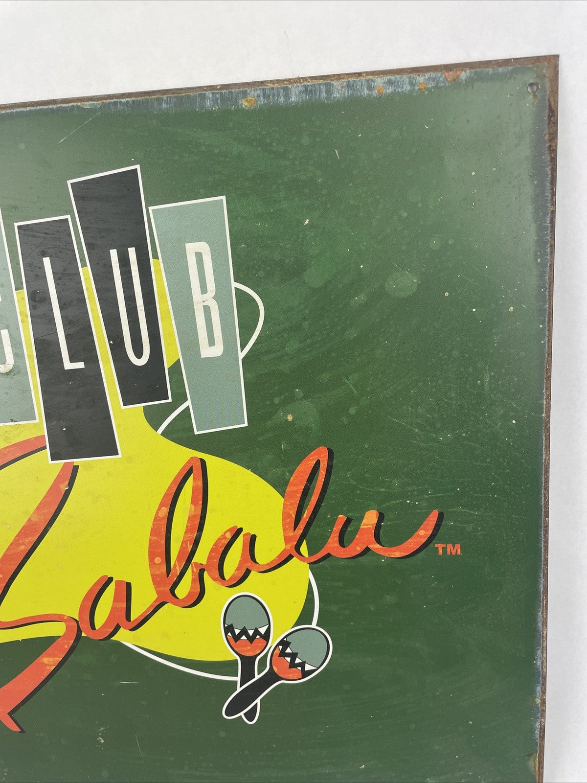 VINTAGE RICKY RICARDO'S " ClLUB Babalu i love Lucy Tin Bar Sign Rustic 15" x 12"